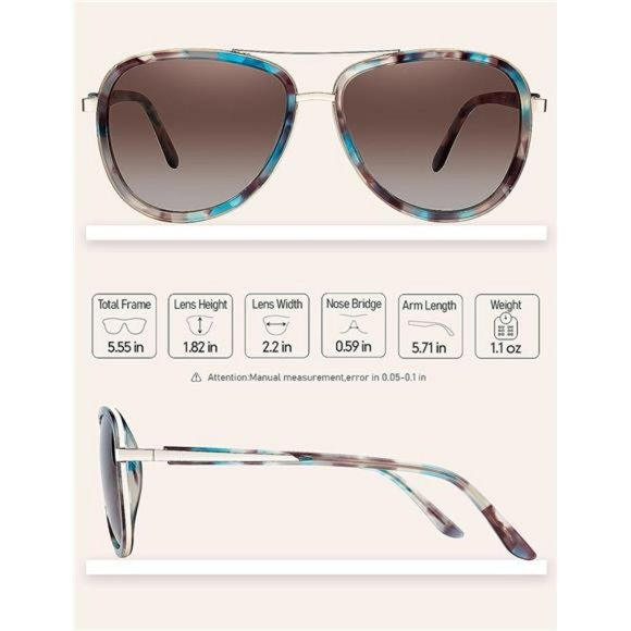 Polarized Sunglasses UV - Protection Retro Mirrored Shades For Women